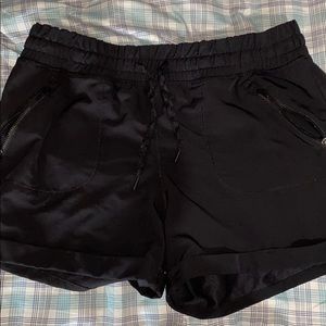 black running shorts
